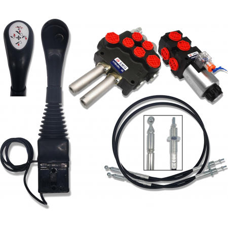 ROZDZIELACZ 3SEK 80L JOYSTICK DZIELNIK TUR ZATRZASK LINKI 1000mm